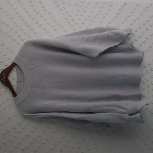 Aerie Light Gray Crew Neck Sweater